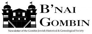 B'nai Gombin Newsletter of the Gombin Society Logo