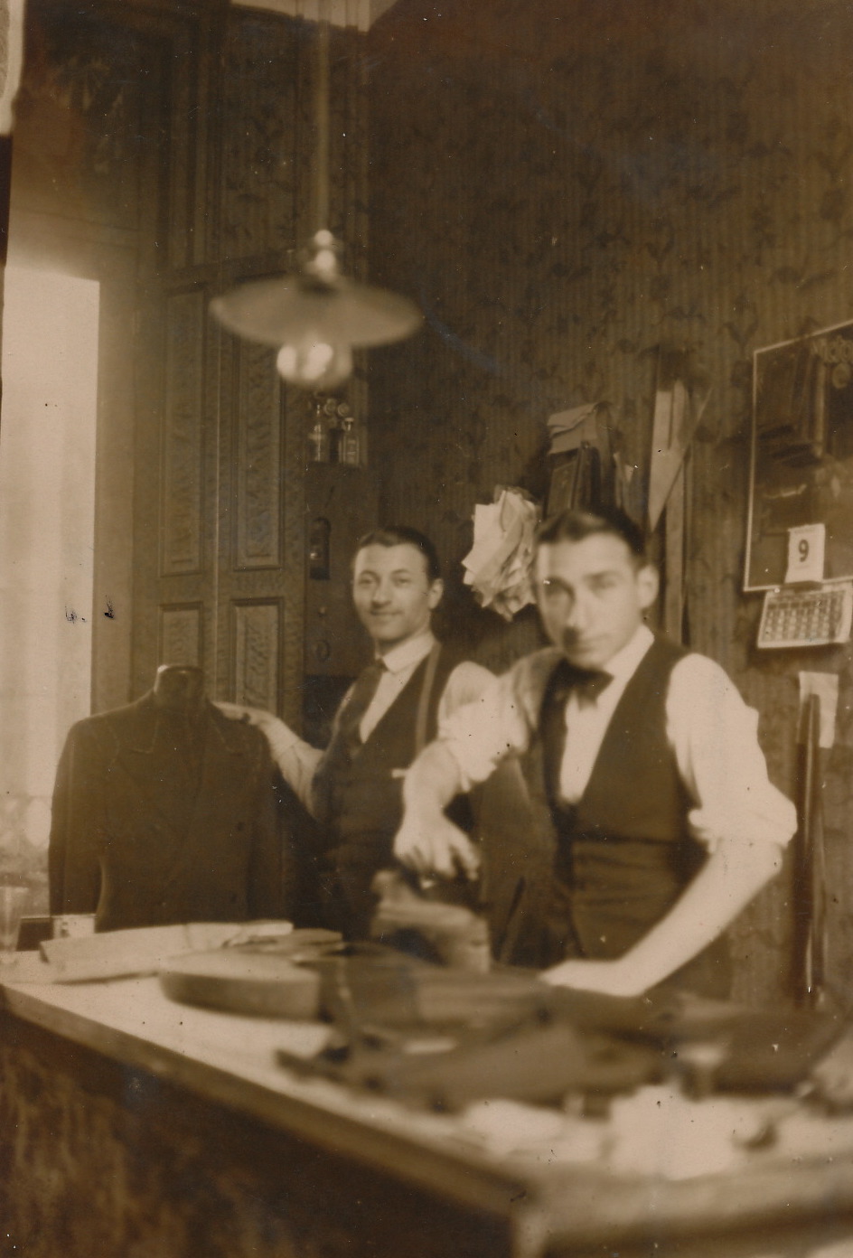 Jewish Artisans in a Tailor Shop